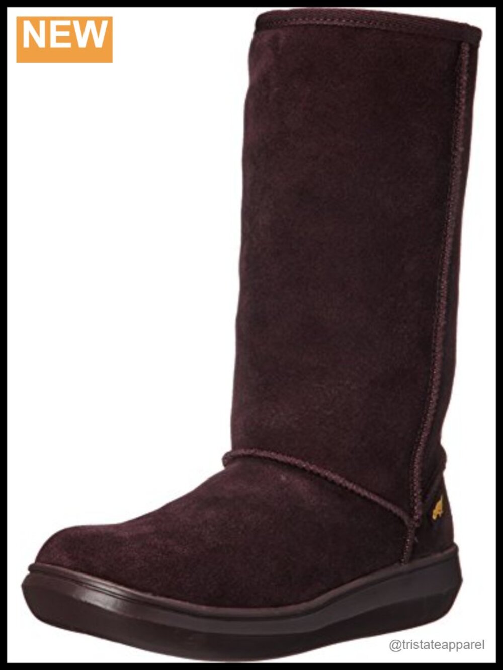 Suede Shearling Lined Mid-Calf Fashion Boots Pull-On Platform